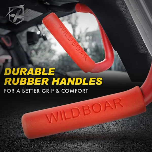 Xprite Grab Handles Jeep Wrangler JK/JKU (2007-2018) Red - Front & Rear / Front only / Rear only
