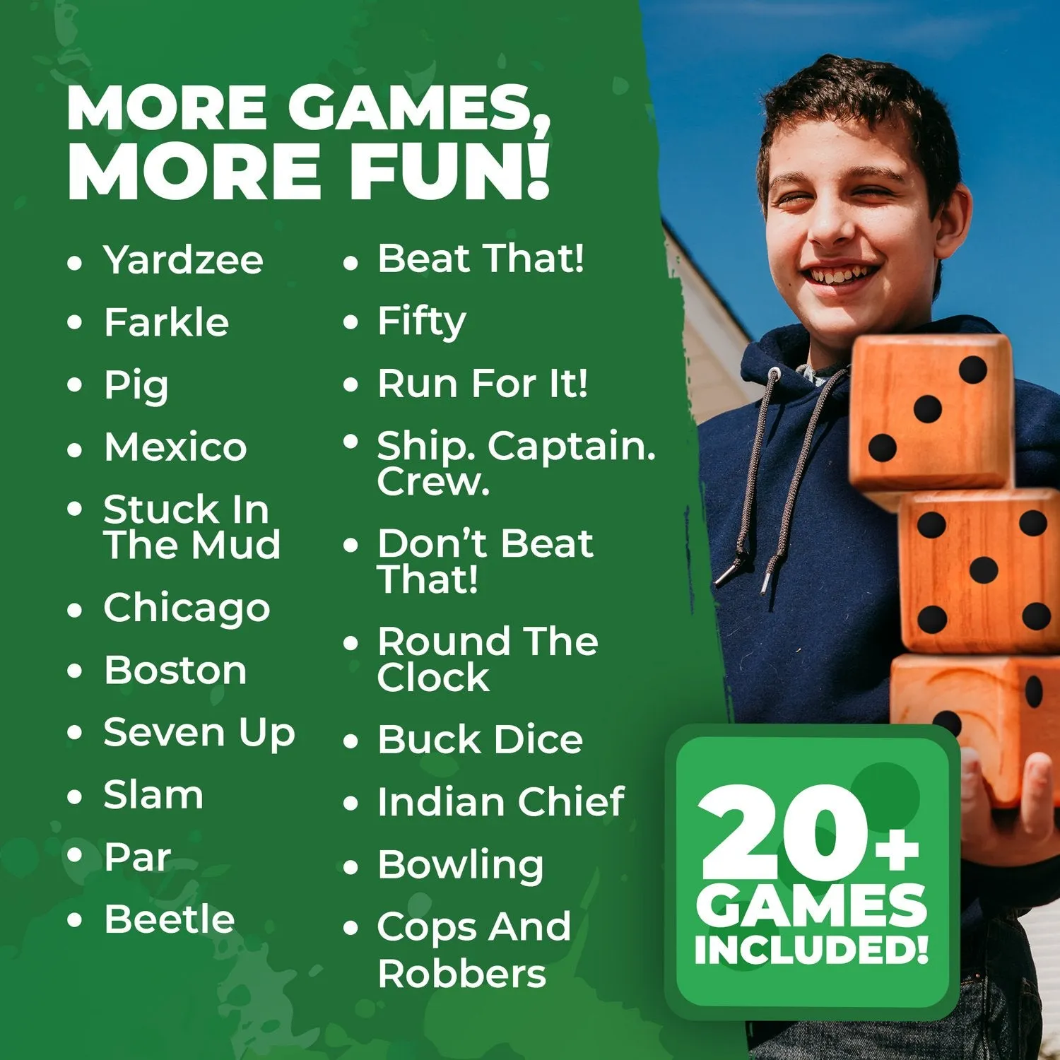 Yardzee, Farkle & 20  Dice Games