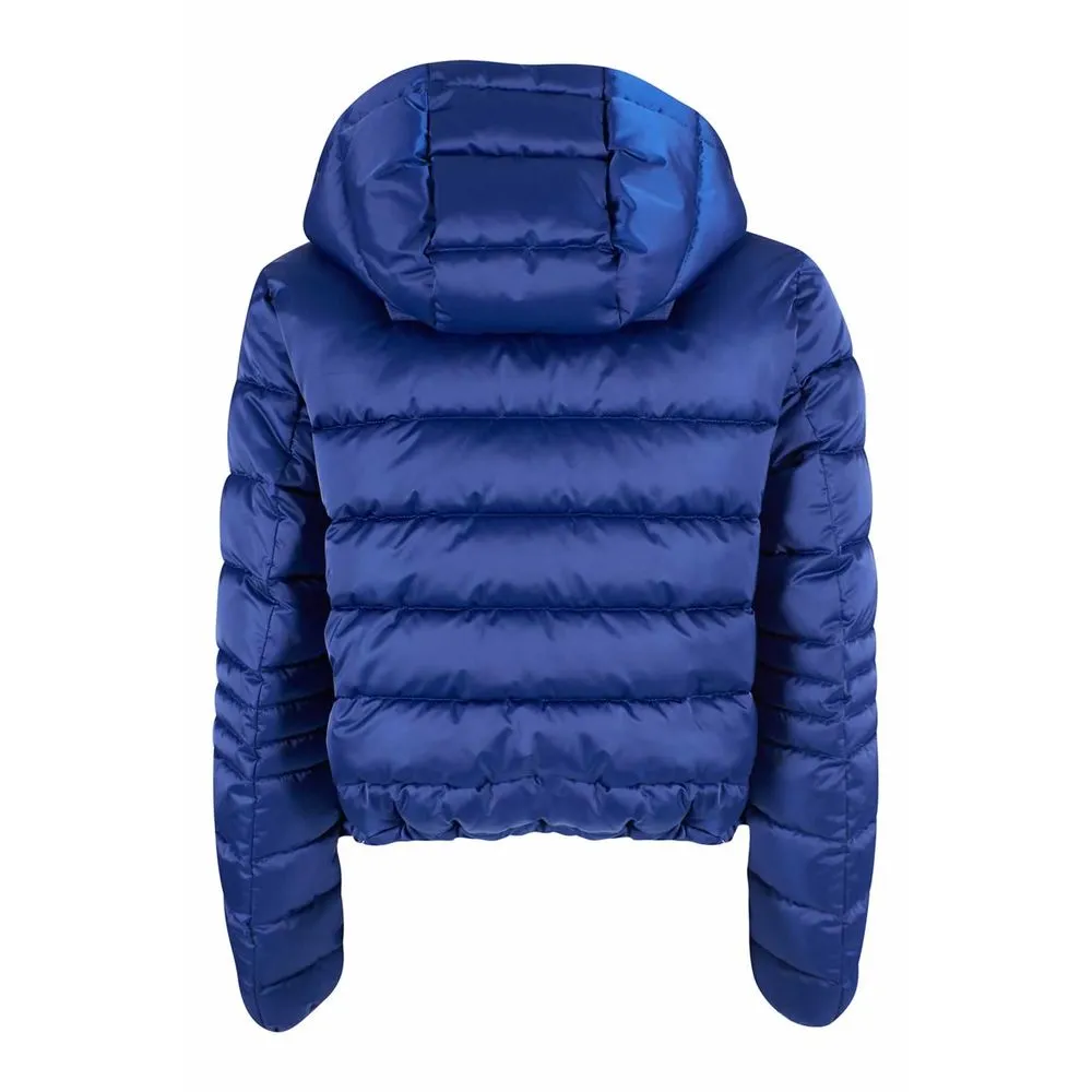 Yes Zee Blue Polyester Women Jacket